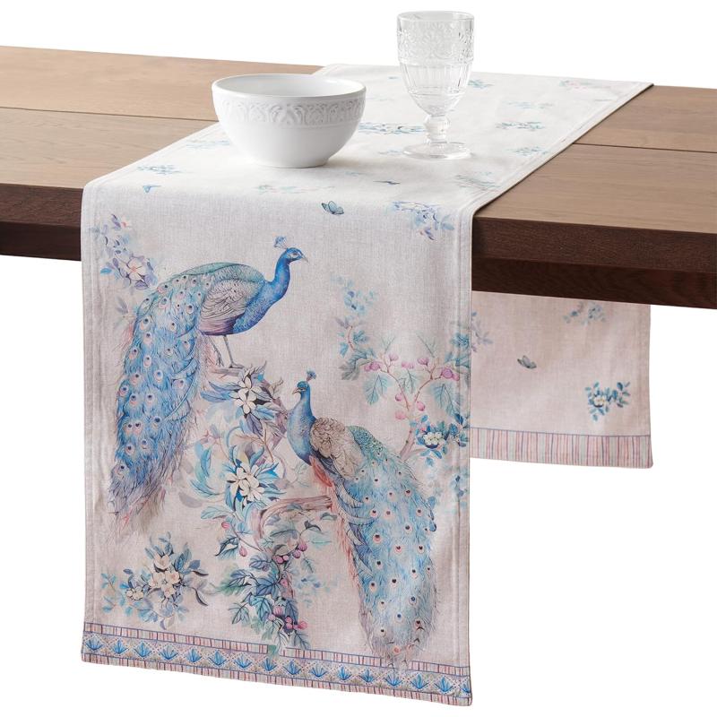 Maison d' Hermine Table Cover 100% Combed Cotton Premium Decorative  Tablecloth 70″x108″ Rectangle Tablecloths Washable for Dining, Home,  Wedding, Banquet, Buffet – Pastries(70″x108″ Table Cloth Peacock Utopia) - Maison  d' Hermine Home